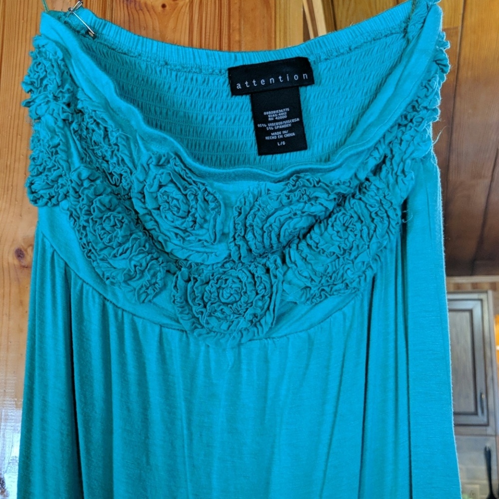 Strapless maxi dress